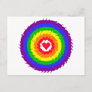 Rainbow Wheel briefkaart