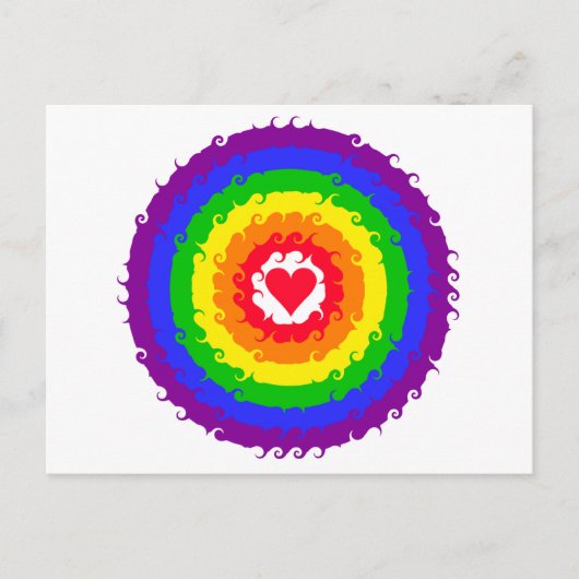 Rainbow Wheel briefkaart (Voorkant)