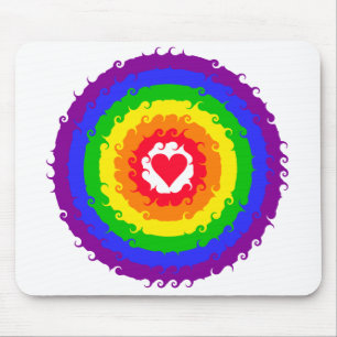 Rainbow Wheel mousepad Muismat
