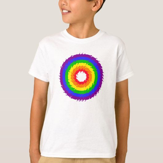 Rainbow Wheel shirt - kies stijl & kleur (Voorkant)
