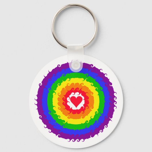 Rainbow Wheel sleutelhanger (Voorkant)
