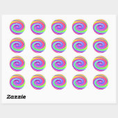 Rainbow Whirl Ronde Sticker (Vel)