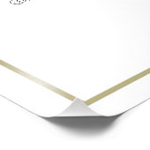 Rainbow & White 50e verjaardag Zitting Grafiek Afd Foto Afdruk (Hoek)