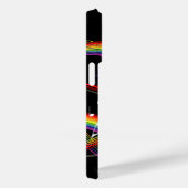 Rainbow White-Muzieknoten op zwart Case-Mate iPhone Case (Achterkant / Rechts)