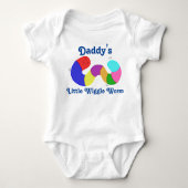 Rainbow Wiggle Worm Custom Kinder Shirt - Blauwe t (Voorkant)