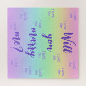 Rainbow wil je me voorstellen doen Jigzaag Puzzle Legpuzzel (Horizontaal)