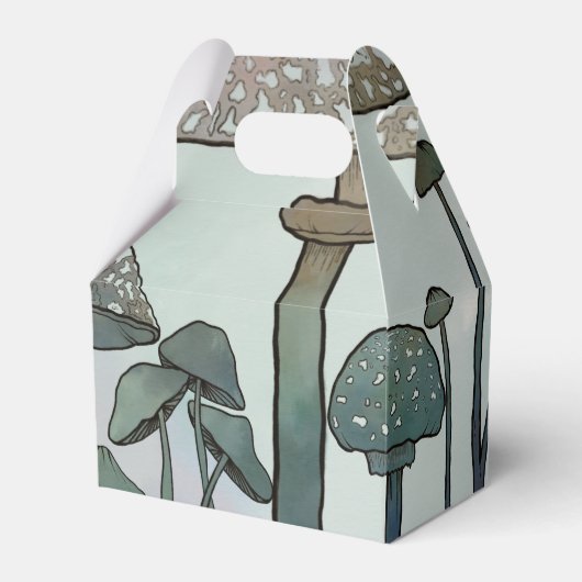 Rainbow Wilde paddenstoelen Bedankdoosjes (Voorkant Zijde)