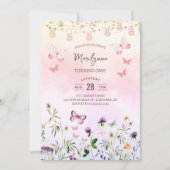 Rainbow Wildflower Boho 1e verjaardag Kaart (Voorkant)