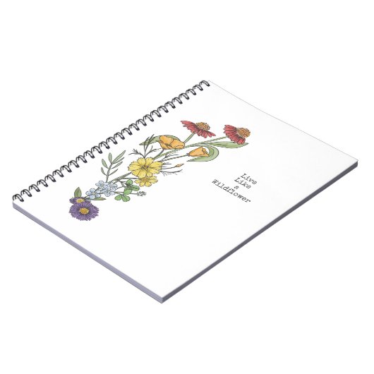 Rainbow Wildflower Sketch Notitieboek (Linkerzijde)