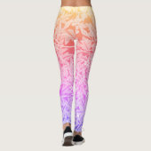 Rainbow William Morris Pattern Floral Boho Leggings (Achterkant)