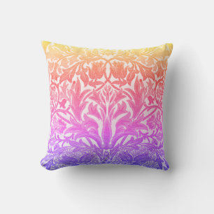 Rainbow William Morris  Style Floral Kussen