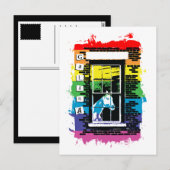 Rainbow Window Horse Galena Briefkaart (Voorkant / Achterkant)