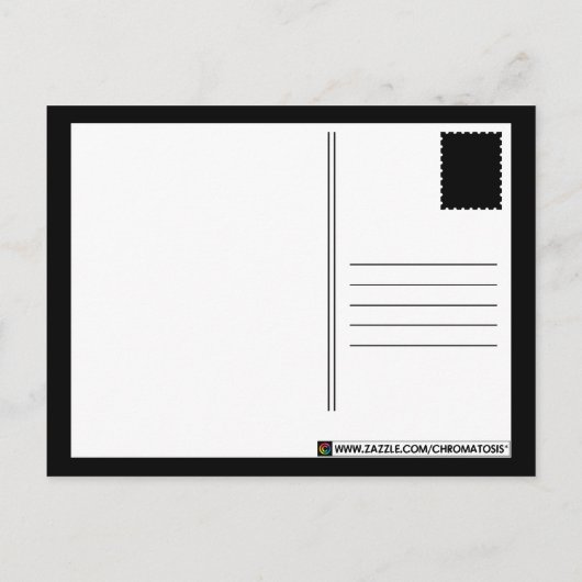 Rainbow Window Horse Galena Briefkaart (Achterkant)