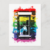 Rainbow Window Horse Galena Briefkaart (Voorkant)