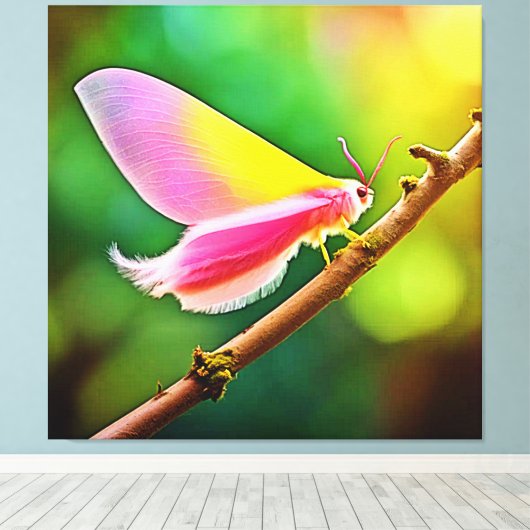 Rainbow Wing Beauty Canvas Afdruk (Insitu (Houten vloer))
