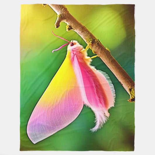 Rainbow Wing Beauty Fleece Deken (Voorkant)