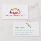 Rainbow Winged Dove Visitekaartje (Voorkant / Achterkant)