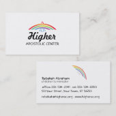 Rainbow Winged Dove Visitekaartje (Voorkant / Achterkant)