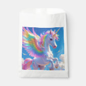 Rainbow Winged Prancing Unicorn Bedankzakje (Voorkant)