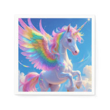 Rainbow Winged Prancing Unicorn