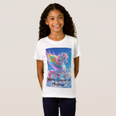 Rainbow Winged Prancing Unicorn T-shirt (Voorkant volledig)