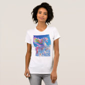 Rainbow Winged Prancing Unicorn T-shirt (Voorkant volledig)