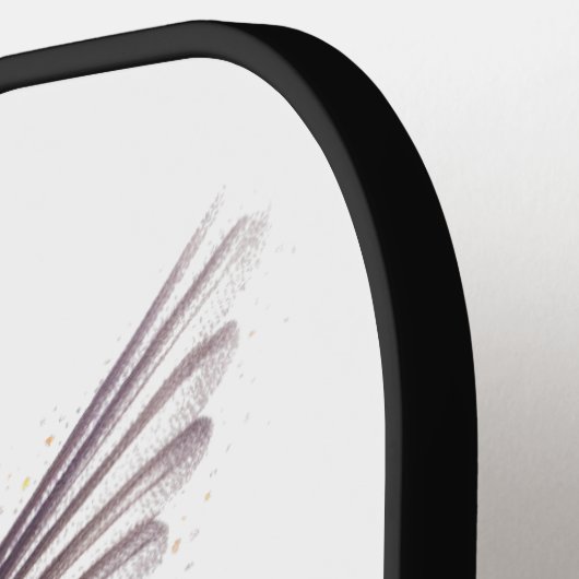 Rainbow Wings: Vibrant Hummingbird Art, op maat Pickleball Paddle (Links Detail)