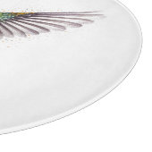 Rainbow Wings: Vibrant Hummingbird Art, op maat Snijplank (Hoek)