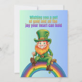 Rainbow Wishes: A Pot of Gold & Joy - St. Patrick' Kaart (Voorkant)