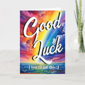 Rainbow Wishes: Succes met dit examen! Kaart (Voorkant)
