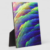 Rainbow Wispy Feather Mountains Fotoplaat (Zijkant)