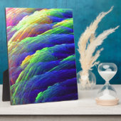 Rainbow Wispy Feather Mountains Fotoplaat (Zijkant)