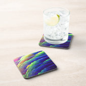 Rainbow Wispy Feather Mountains Onderzetter Set va (Rechterzijde)