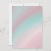 Rainbow Witch Hair Achtergrond Halloween Party Kaart (Achterkant)