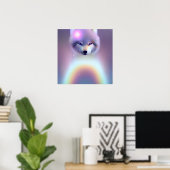 Rainbow Wolf Baby Poster (Thuiskantoor)