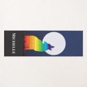 Rainbow Wolf en Moon Specialized Yoga Mat (Voorkant (horizontaal))