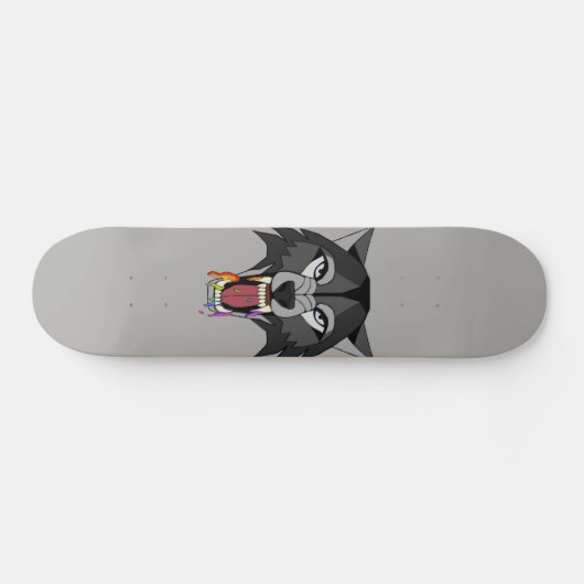 Rainbow Wolf Persoonlijk Skateboard (Horizontaal)