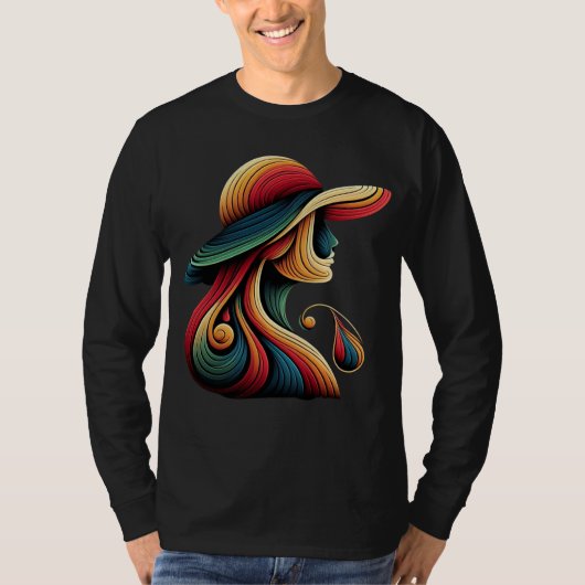Rainbow Woman T-Shirt Design (Voorkant)