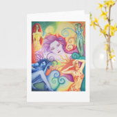 Rainbow Women wenskaart Kaart (Gele Bloem)