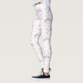 Rainbow Womens, pte roze sterren Leggings (Links)