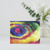 Rainbow Wool Handspun Fotografie Briefkaart (Staand voorkant)