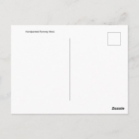 Rainbow Wool Handspun Fotografie Briefkaart (Achterkant)