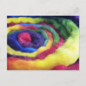 Rainbow Wool Handspun Fotografie Briefkaart (Voorkant)