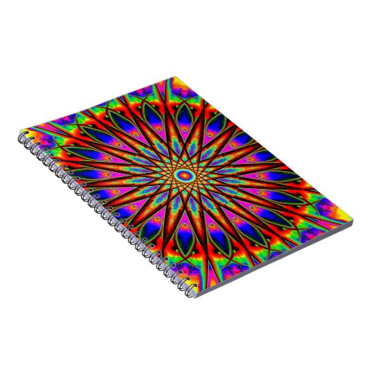 Rainbow World Mandala Notitieboek (Rechterzijde)