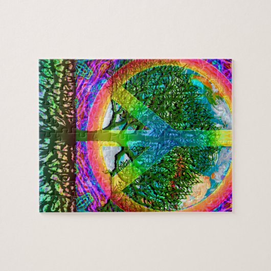 Rainbow World Peace Puzzle Legpuzzel (Horizontaal)
