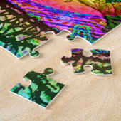 Rainbow World Peace Puzzle Legpuzzel (Zijkant)