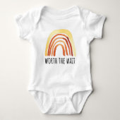 Rainbow Worth the Wait Baby Bodysuit (Voorkant)