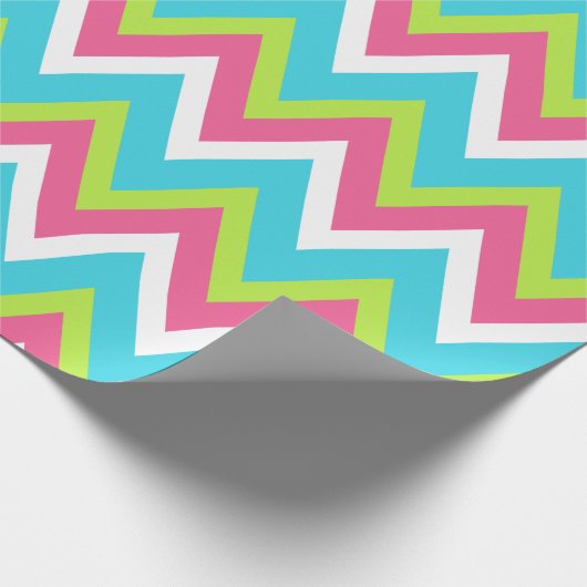 Rainbow Wrapping Paper voor Bright Turquoise Limoe Cadeaupapier (Hoek)