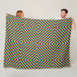 Rainbow X - fleece deken