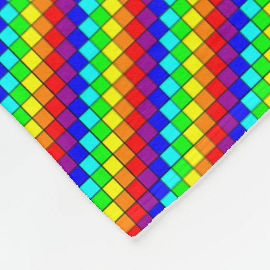 Rainbow X - Fleece deken (Hoek)